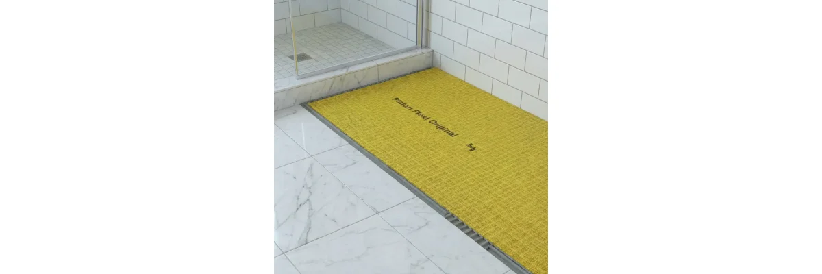 Entkopplungsmatte im Bad &amp; Dusche – Abdichtung, Verlegung &amp; Fußbodenheizung einfach erklärt - Entkopplungsmatte im Bad &amp; Dusche – Abdichtung, Verlegung &amp; Fußbodenheizung einfach erklärt