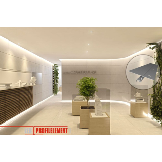 LED Putzprofil SNL Mauerwerkmontage 30mm 200cm