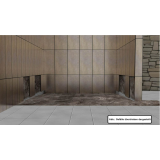 Geflle Wandprofil Edelstahl 11mm 148cm rechts