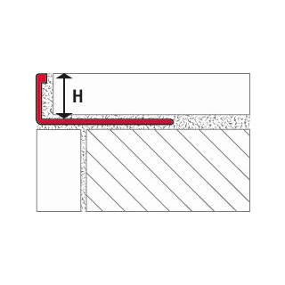 Winkelabschlussprofil Alu natur 3mm 250cm
