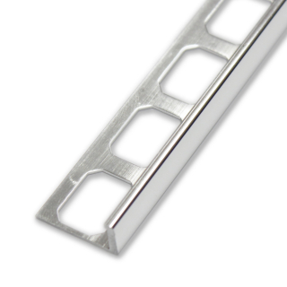 Winkelabschlussprofil Aluminium chromfarbig