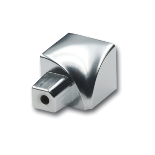 Rundprofil Eckstück Alu silber hochglanzeloxiert glänzend 8mm Innenecke