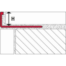 Flexibles biegsames Winkelprofil Alu silber eloxiert 10mm 250cm