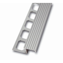 Treppenstufenprofil Alu geriffelt 9mm 250cm