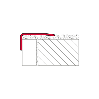 Treppenwinkelprofil Edelstahl Safety Walk 40x20mm 150cm
