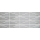 Fliesenbild Silberwelle Metalltafel Bordüre, Edelstahl gebürstet 15x40cm