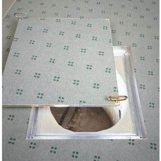 Begehbare Schachtabdeckung Alu befliesbar 89x89cm