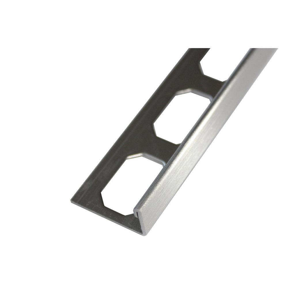 Winkelabschlussprofil aus Edelstahl – Beispielansicht