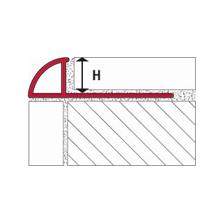 Rundprofil Alu eloxiert matt 6mm 300cm