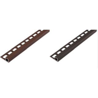 Quadratprofil Alu Struktur braun 250cm