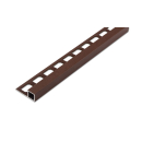 Quadratprofil Alu Struktur 10mm terra braun 250cm