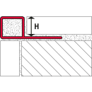 Quadratprofil Alu Struktur 11mm umbra 250cm