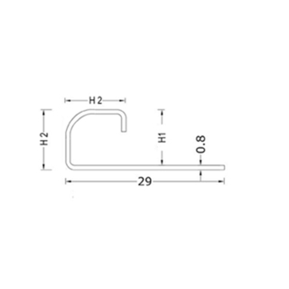 Rundprofil Edelstahl V4A gebrstet 250cm
