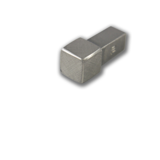 Quadrat Eckstück 12,5mm Edelstahl V4A kreuzschliff