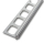 Treppenstufenprofil Florentiner Design Alu eloxiert 7mm 250cm