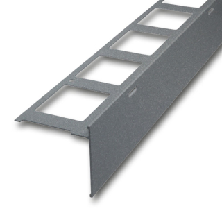 Balkonprofil Alu glimmergrau 300cm Innenhhe 11mm, Auenhhe 75mm