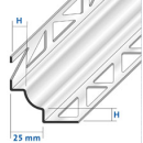 Hohlkehlprofil Edelstahl V2A geschliffen 12mm 250cm