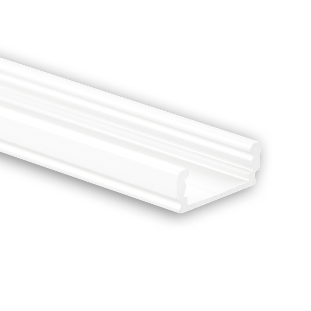 Fliesenschiene24  PL1 LED Profil flach weiß 200cm