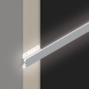 LED Listelli Fliesenprofil zweiseitig chrom eloxiert gebürstet 250cm