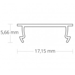 C40 Profilabdeckung opal 200cm fr SP1