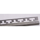Quadratprofil Edelstahl V4A kreuzschliff 250cm 9mm