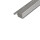 Quadratprofil Edelstahl V4A kreuzschliff 250cm 9mm