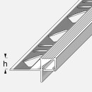 LED Treppenstufenprofil Alferprostep 250cm titan eloxiert gebürstet 11mm Set