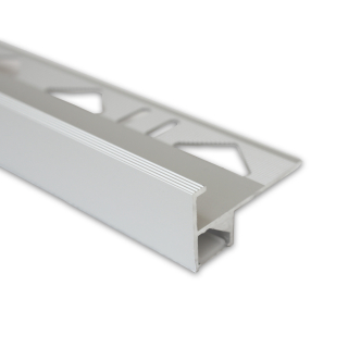 LED Treppenkantenprofil Alferstep 250cm silber eloxiert 11mm Set