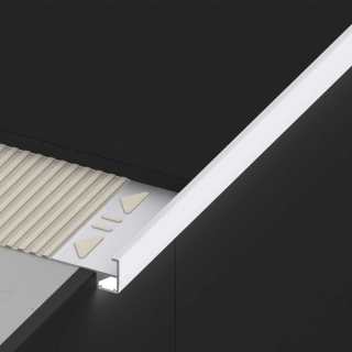 LED Treppenkantenprofil Alferstep 250cm chrom gebürstet