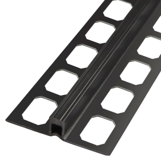 Dehnfugenprofile aus Hart-Weich-PVC breit 250cm 6mm schwarz