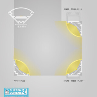 PN10 LED Inneneck Profil 200cm