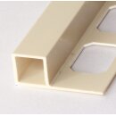 Fliesenschiene Quadratprofil Kunststoff matt 250cm 11mm...