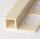 Fliesenschiene Quadratprofil Kunststoff matt 250cm 11mm elfenbein