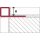 Fliesenschiene Quadratprofil Kunststoff matt 250cm 11mm elfenbein