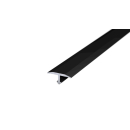 Trenn- und Abdeckprofil Alu pulverbeschichtet schwarz matt 14mm 250cm