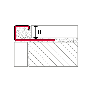 Quadratprofil Edelstahl schwarz glnzend 250cm 12,5mm