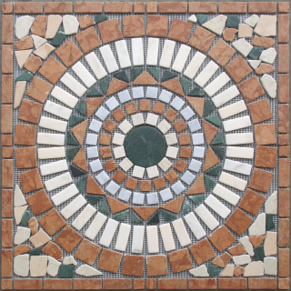 Grandezza Marmor Rosone, Rosso Verona, Verde Alpi, Botticino 66x66cm