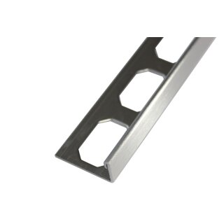 Winkelprofil Edelstahl gebürstet 17mm 300cm MatSt. 1,0 mm