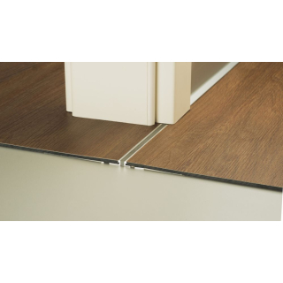 Aluminium Dehnfugenprofil mit Silikon-Fuge silbergrau 300cm 2,5mm