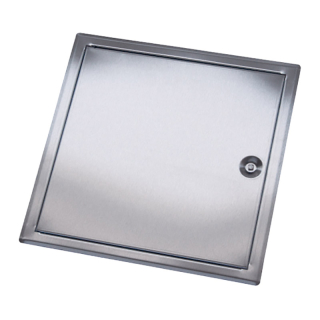 Revisionstür Edelstahl gebürstet 300x250mm