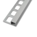 Fliesenschiene Quadratprofil Alu silber eloxiert matt 8mm...