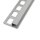 Fliesenschiene Quadratprofil Alu silber eloxiert matt 8mm 250cm