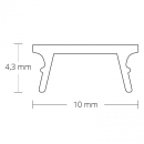 C23 Profilabdeckung für FP3, FP4 Profil 250cm