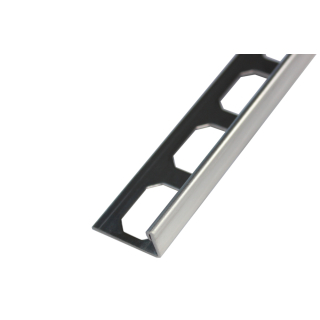 Fliesenschiene Winkelprofil Edelstahl glänzend 250cm 12,5mm MatSt. 0,8 mm