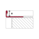 Fliesenschiene Winkelprofil Edelstahl gebürstet 250cm 11mm MatSt. 0,8 mm