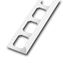 Winkelabschlussprofil Alu pulverbeschichtet 250cm weiss 10mm