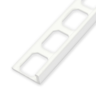 Winkelabschlussprofil Alu pulverbeschichtet 250cm weiss 11mm