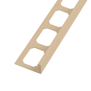 Winkelabschlussprofil Alu pulverbeschichtet 250cm bahamabeige 10mm