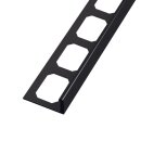 Winkelabschlussprofil Alu pulverbeschichtet 250cm schwarz glänzend 6mm