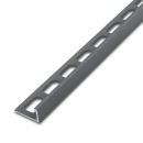 Winkelabschlussprofil Alu Struktur 250cm grau metallic